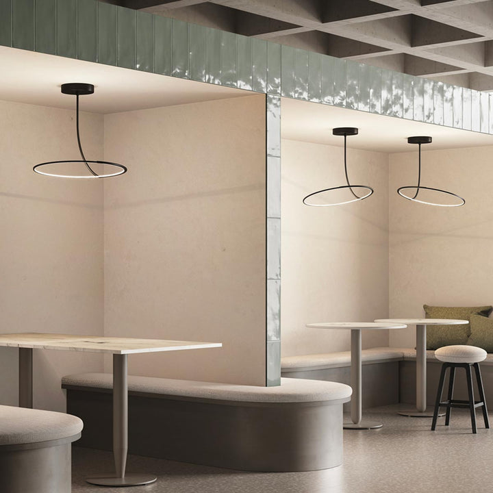Metal Ceiling Lamp POISE CEILING by Robert Dabi for Kdln 1