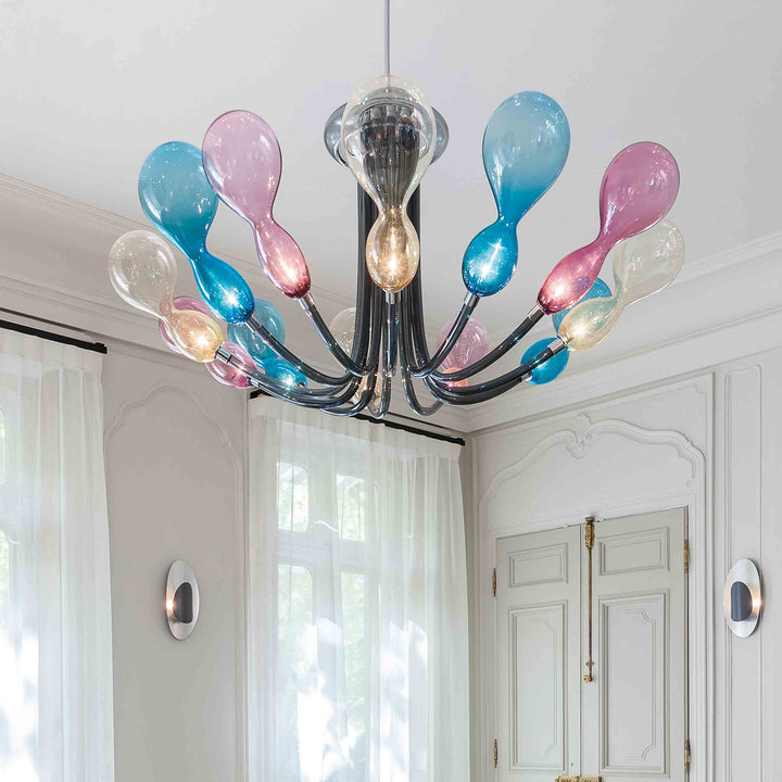 Murano Glass Chandelier BLOB by Karim Rashid for Purho 02