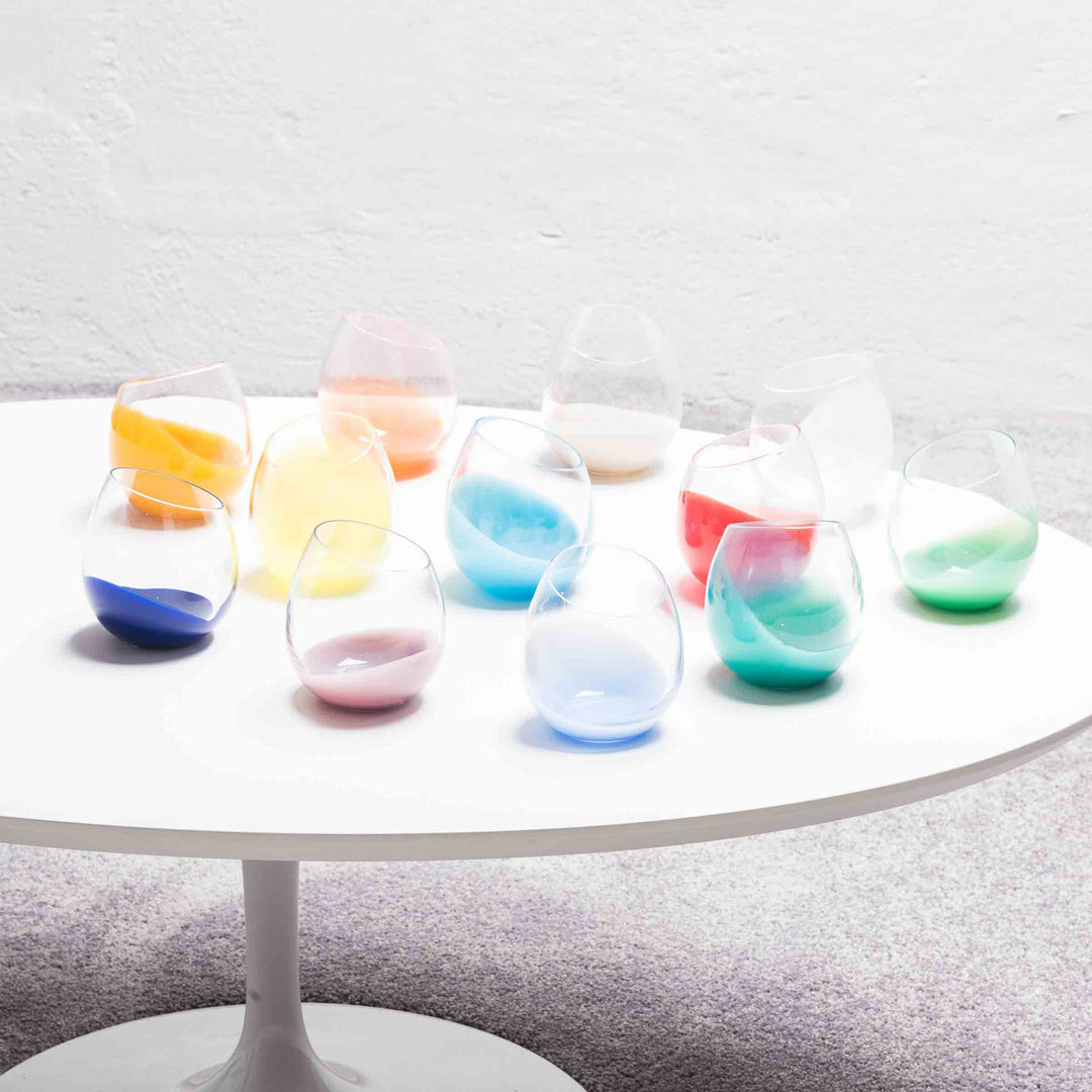 Murano Glass Water Glasses FILA Set of Six by Karim Rashid for Purho 03