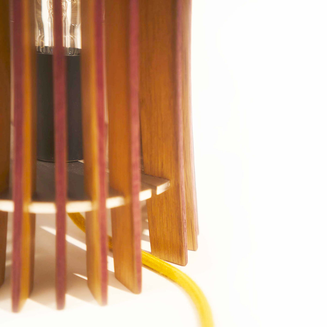 Wood Table Lamp NURI by Andrea Riva, Francesco De Luca, Caia Rossa for Winetage 04