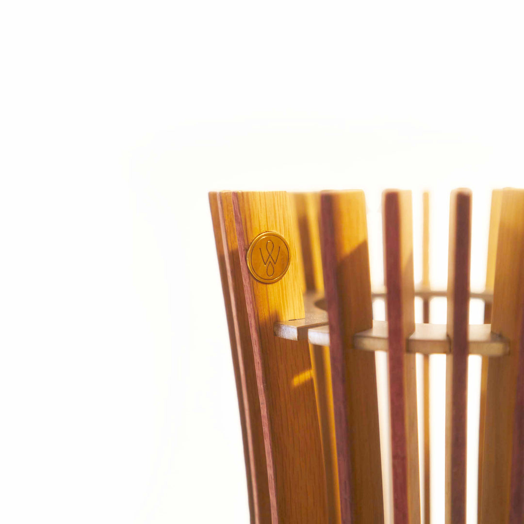 Wood Table Lamp NURI by Andrea Riva, Francesco De Luca, Caia Rossa for Winetage 05