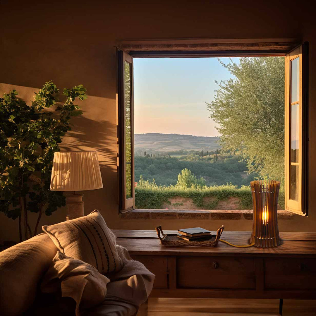 Wood Table Lamp NURI by Andrea Riva, Francesco De Luca, Caia Rossa for Winetage 03