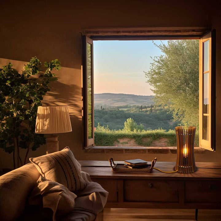 Wood Table Lamp NURI by Andrea Riva, Francesco De Luca, Caia Rossa for Winetage 03