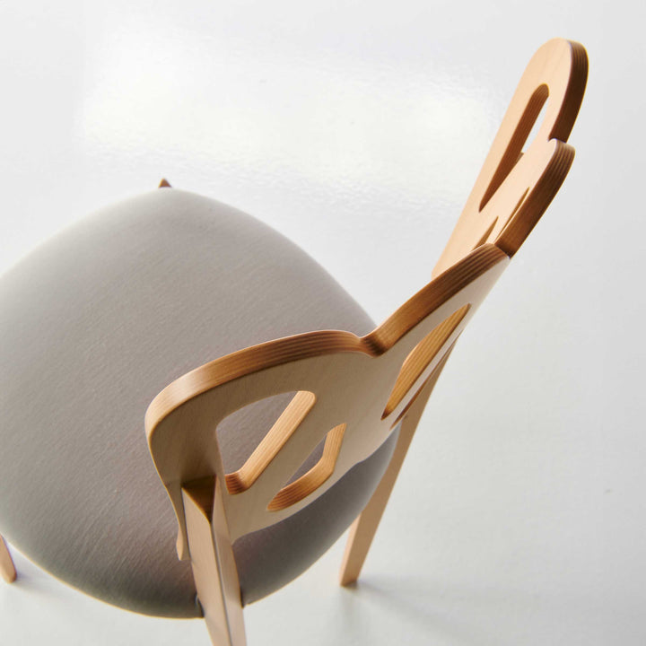 Natural Beech Wood Chair PONTI 969 by Gio Ponti for BBB Italia 2