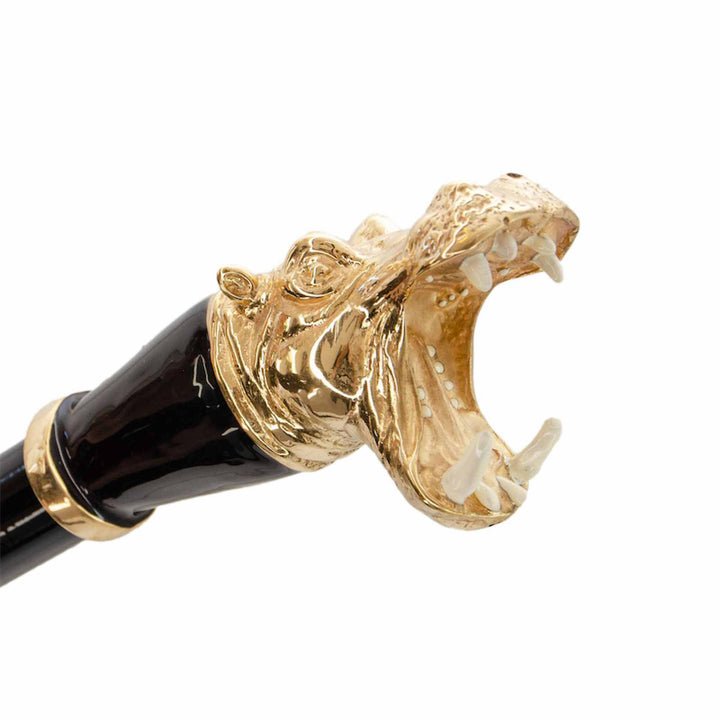 Shoehorn HIPPO with Enameled Brass Handle by Pasotti 05