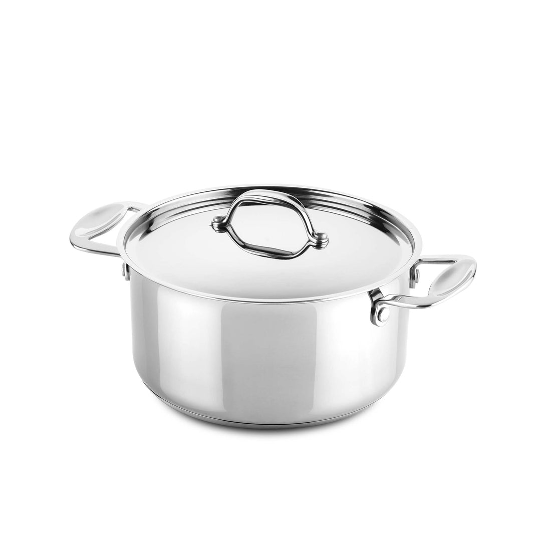 Stainless Steel Pan CASSEROLE GLAMOUR STONE Set of Three by Mepra 07