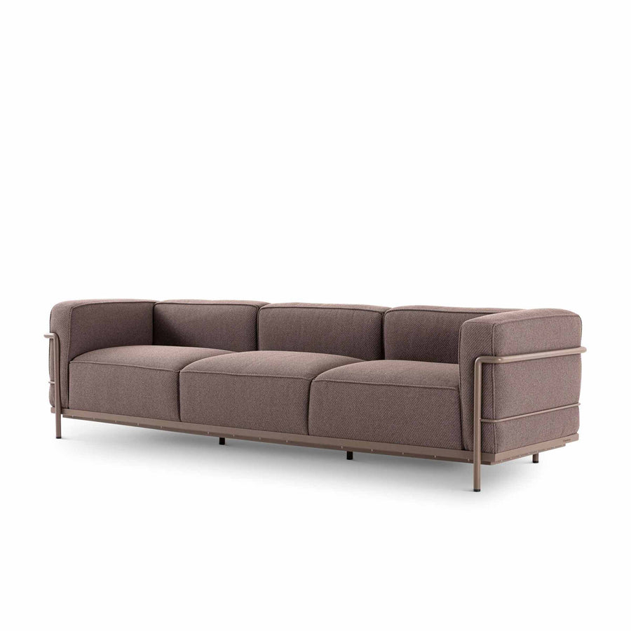 Three Seater Outdoor Sofa - "3 Fauteuil Grand Confort, Grand Modèle", designed by Le Corbusier, Pierre Jeanneret, Charlotte Perriand for Cassina 1