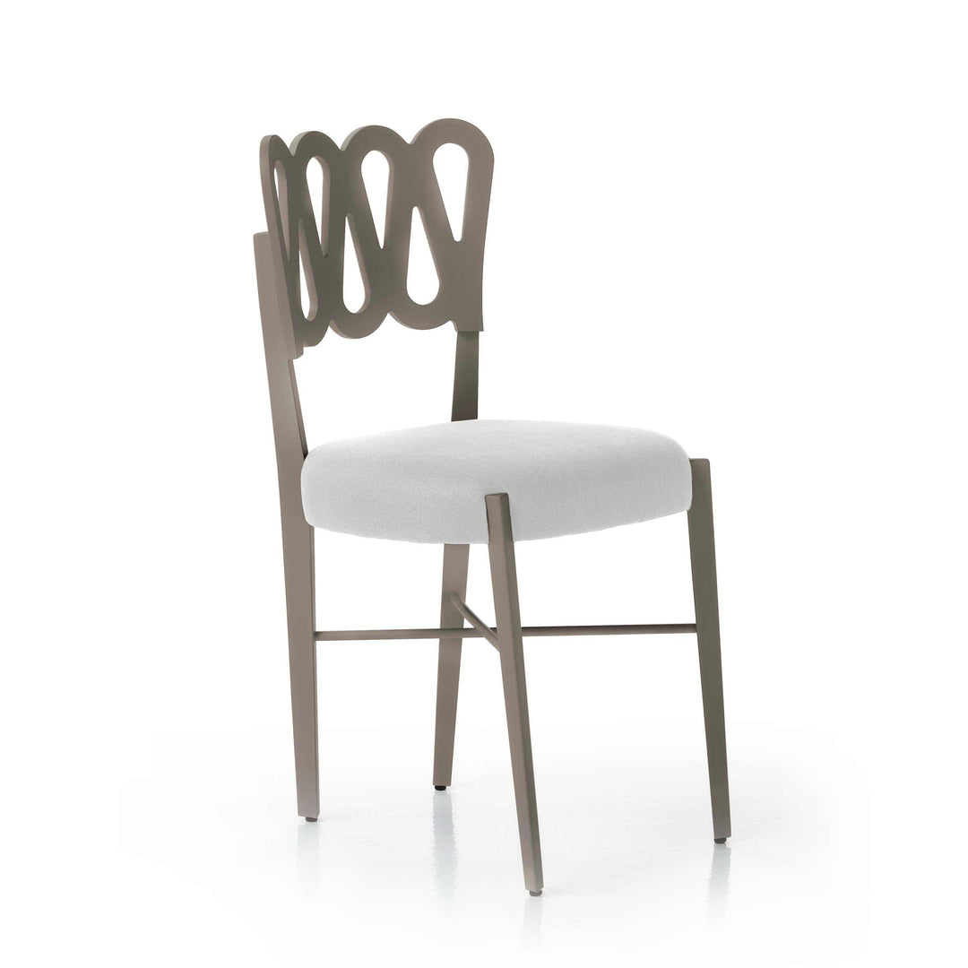 Taupe Stained Beech Wood Chair PONTI 969 Set of Four by Gio Ponti for BBB Italia 1