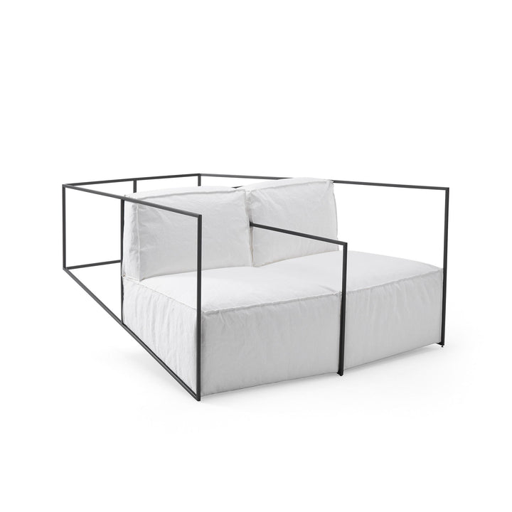Metal Structure Two-Seater Sofa IXORB by Alessandro Zambelli 01