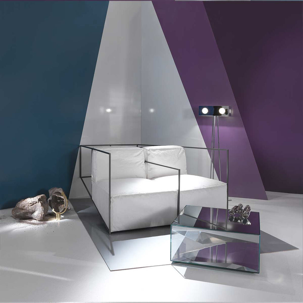 Metal Structure Two-Seater Sofa IXORB by Alessandro Zambelli 02