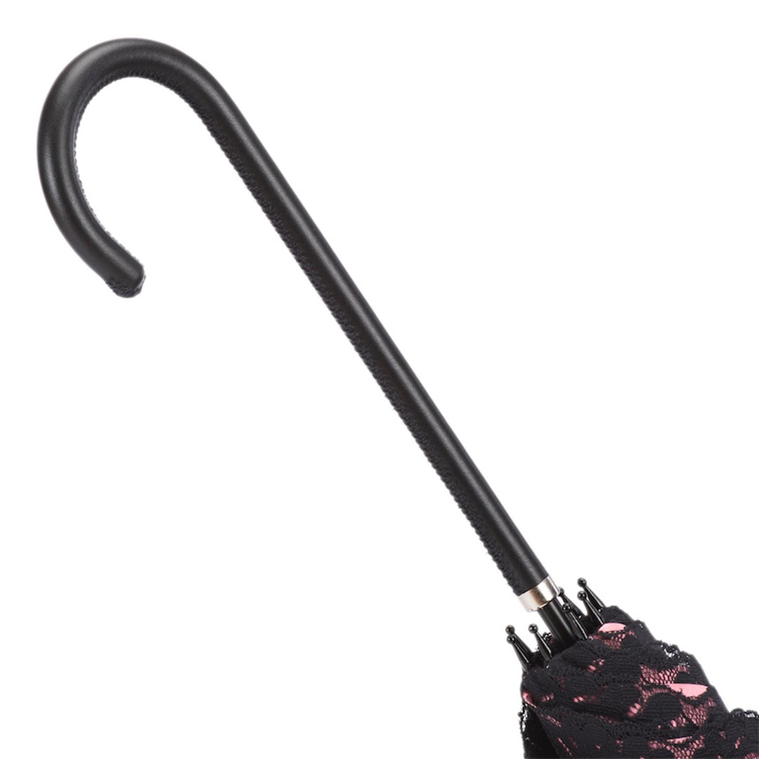 Umbrella BURLESQUE PARASOL with Leather Handle by Pasotti 04