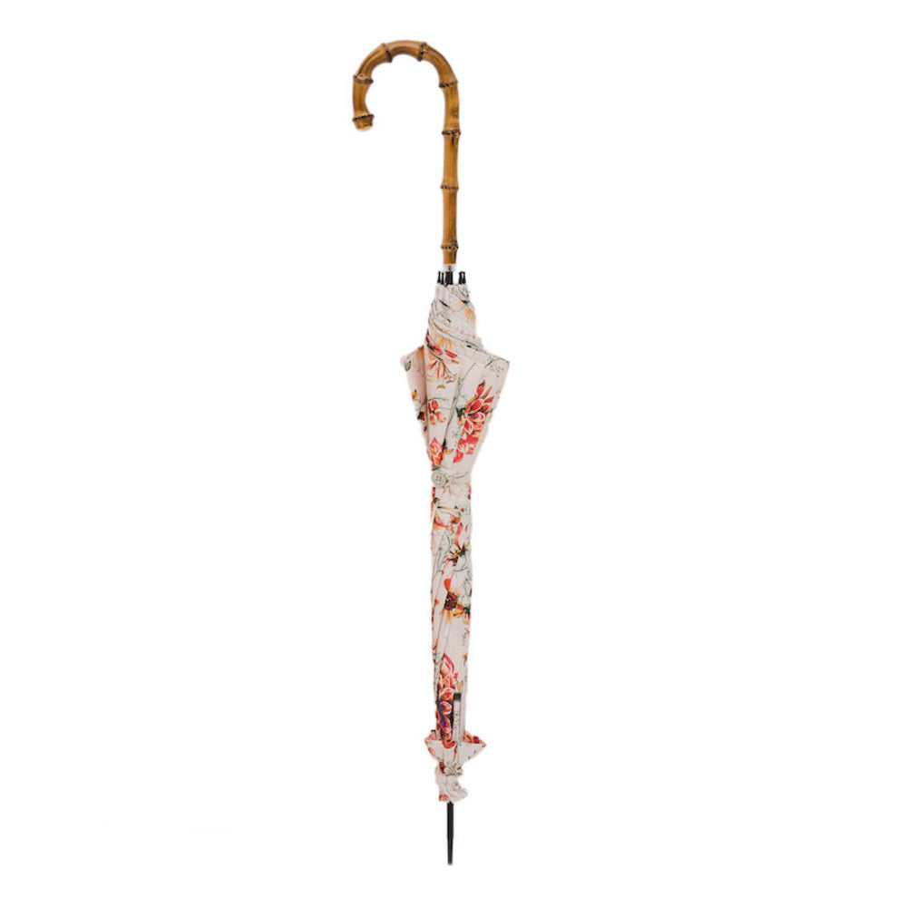 Umbrella FLOWERED PARASOL with Bamboo Handle by Pasotti 02