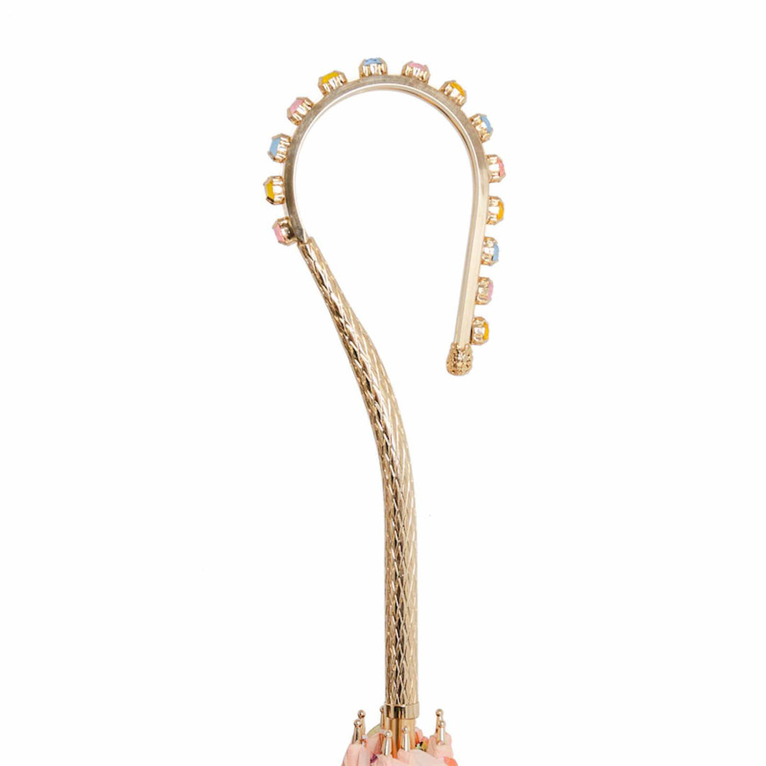 Umbrella GIOIELLO ROSA with Jewelled Handle by Pasotti 04