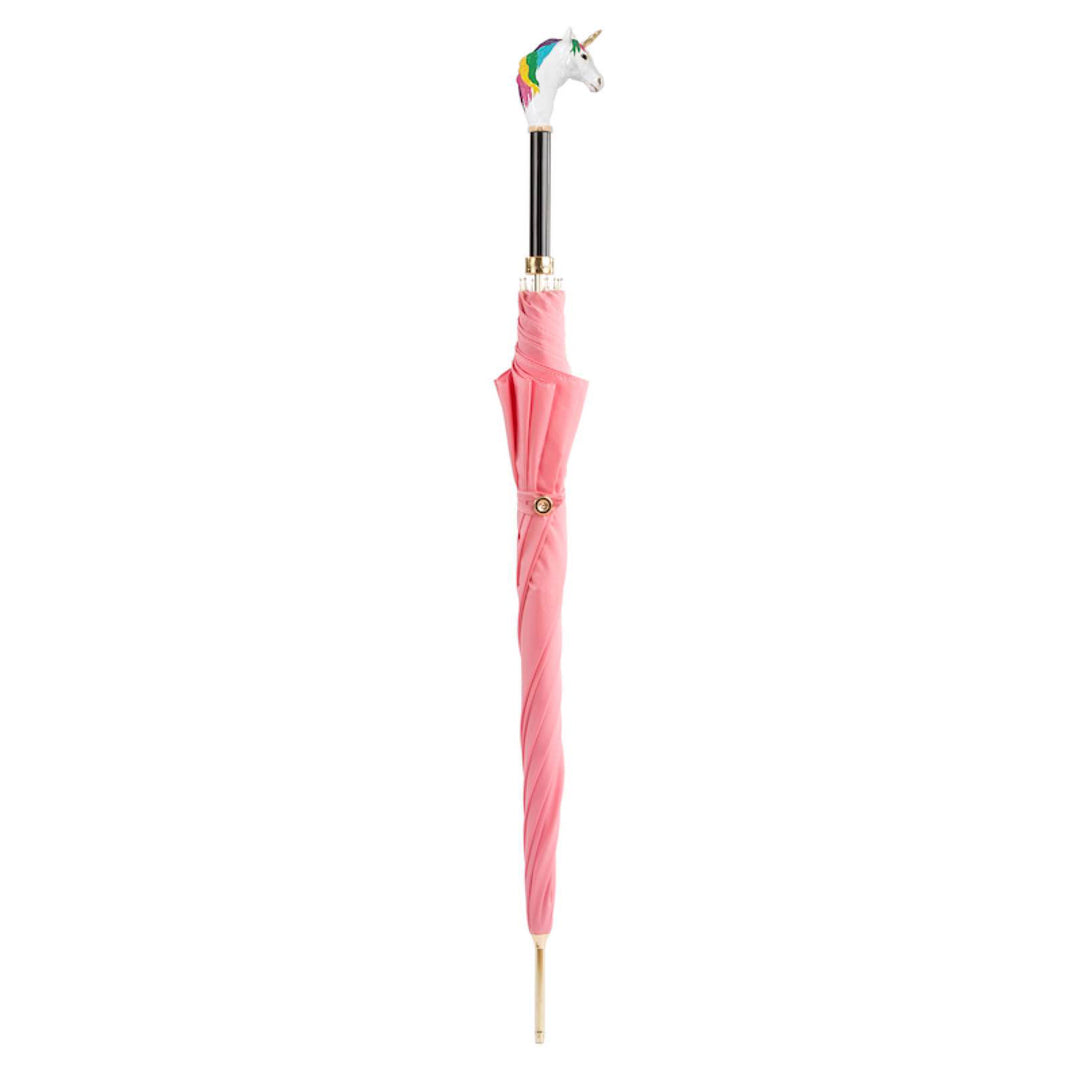 Umbrella UNICORN with Enameled Brass Handle by Pasotti 02