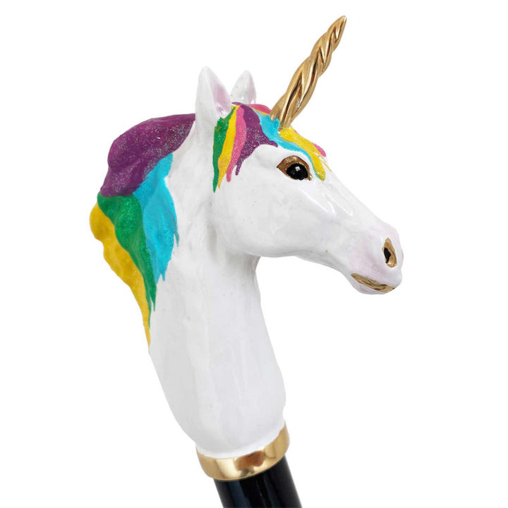 Umbrella UNICORN with Enameled Brass Handle by Pasotti 03