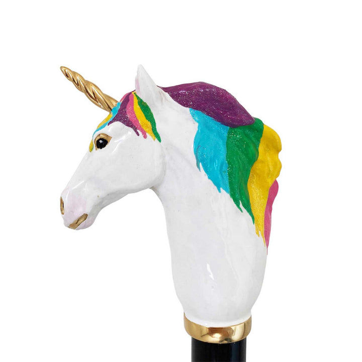 Umbrella UNICORN with Enameled Brass Handle by Pasotti 05