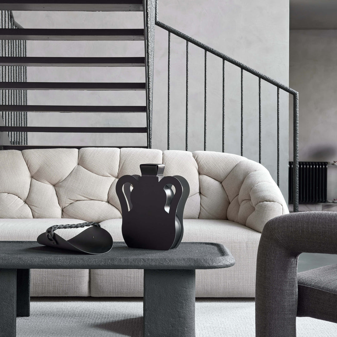 Leren decoratief object VAAS OTTO door Gianpaolo Venier voor ADJ STYLE