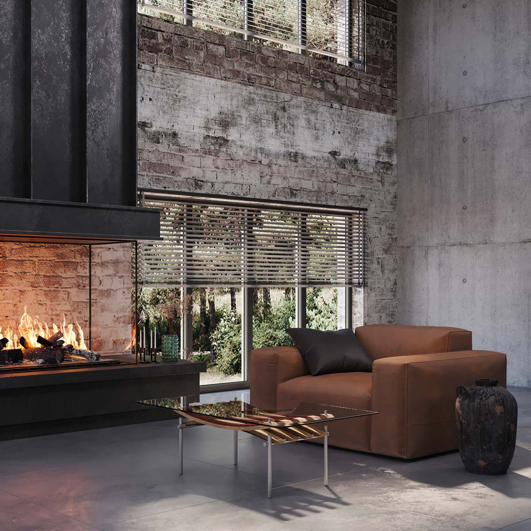 Wood and Glass Coffee Table VINCI by Winetage 07
