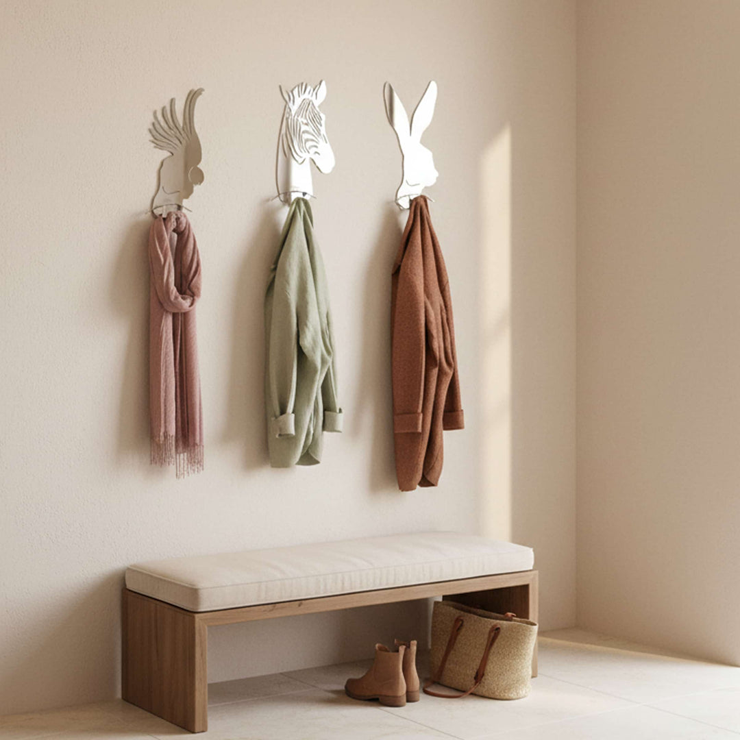 Wall-Mounted Clothes Hanger CACCIA GROSSA Zebra by Lettera G