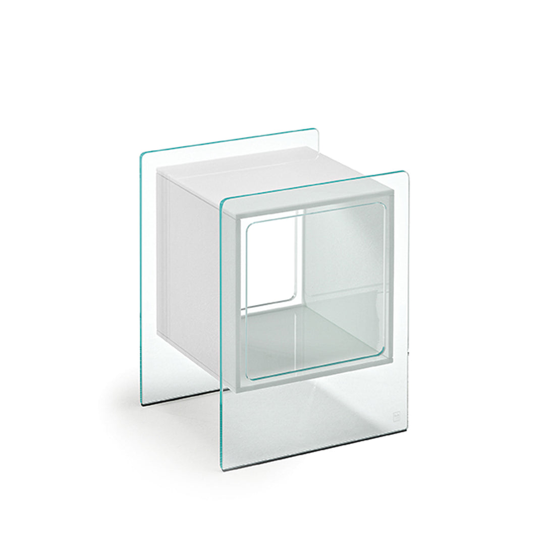Glass Bedside Table MAGIQUE CUBO by Studio Klass for FIAM 0130