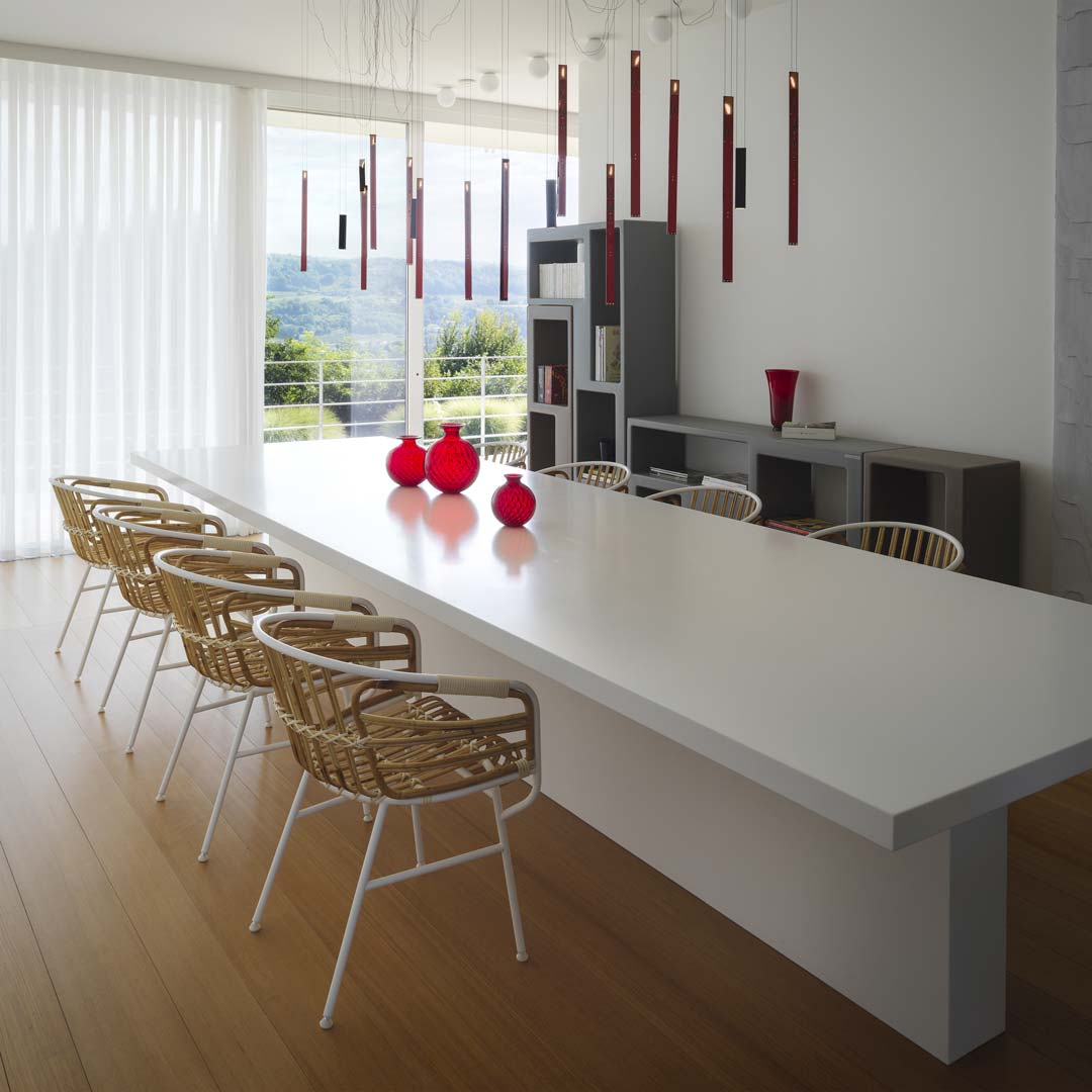 Rattan Armrest Chair RAPHIA RATTAN by Lucidi Pevere for Casamania 06