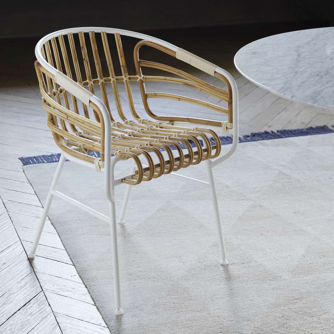 Rattan Armrest Chair RAPHIA RATTAN by Lucidi Pevere for Casamania 07