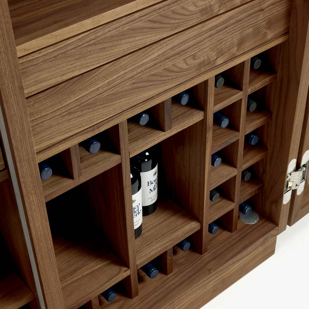 Wine Cabinet CAMBUSA WINE SMALL by Giuliano Cappelletti for Riva 1920