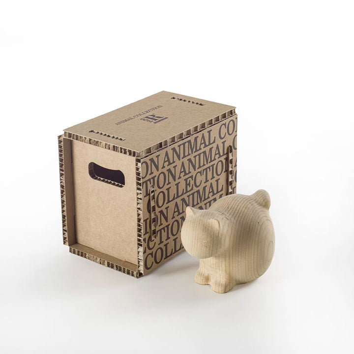 Wood Sculpture NEKO by Setsu & Shinobu Ito for Riva 1920 1