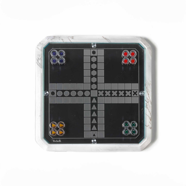 Ludo and Chinese Chess Game Board STRATEGO  by Lorenzo DiGiovanni for Teckell 02