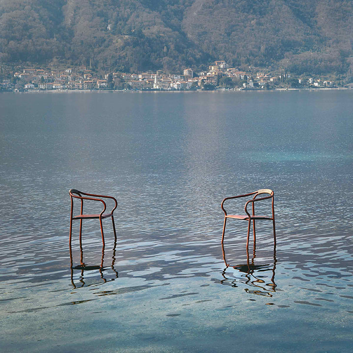 Udendørs aluminiumstol SALÒ af Matteo Thun og Benedetto Fasciana for Unopiù