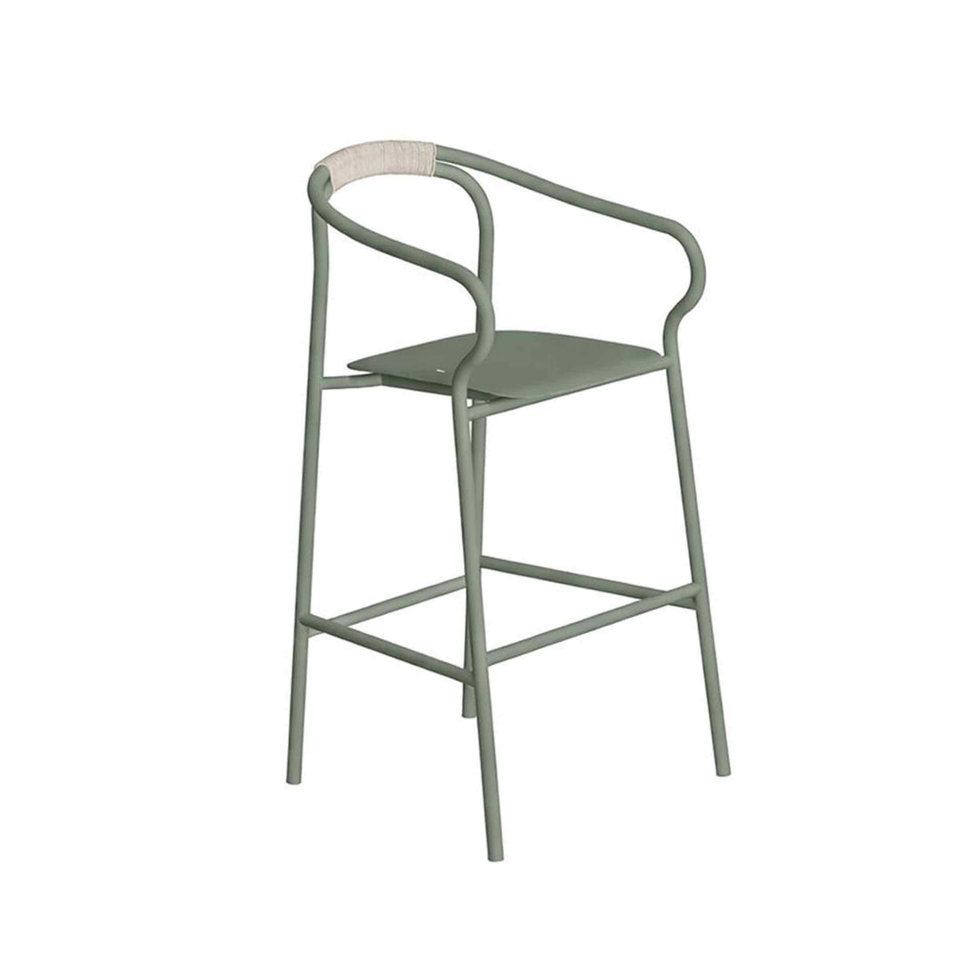 Outdoor Stackable Stool with Backrest SALÒ by Matteo Thun and Benedetto Fasciana for Unopiù