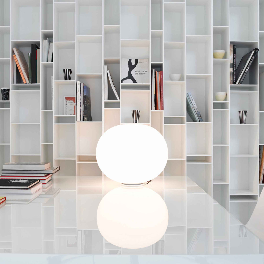 White Random bookcase by Eva Paster and Michael Geldmacher for MDF Italia, contemporary designer shelving unit
