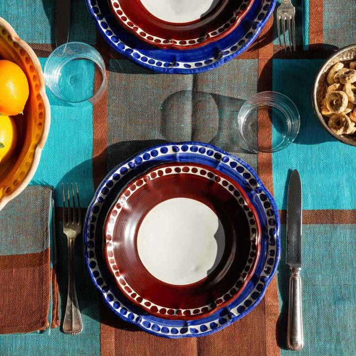 Vietri I Colorati ceramic soup plate by Germana Scapellato for Wtfb, colorful handcrafted tableware.