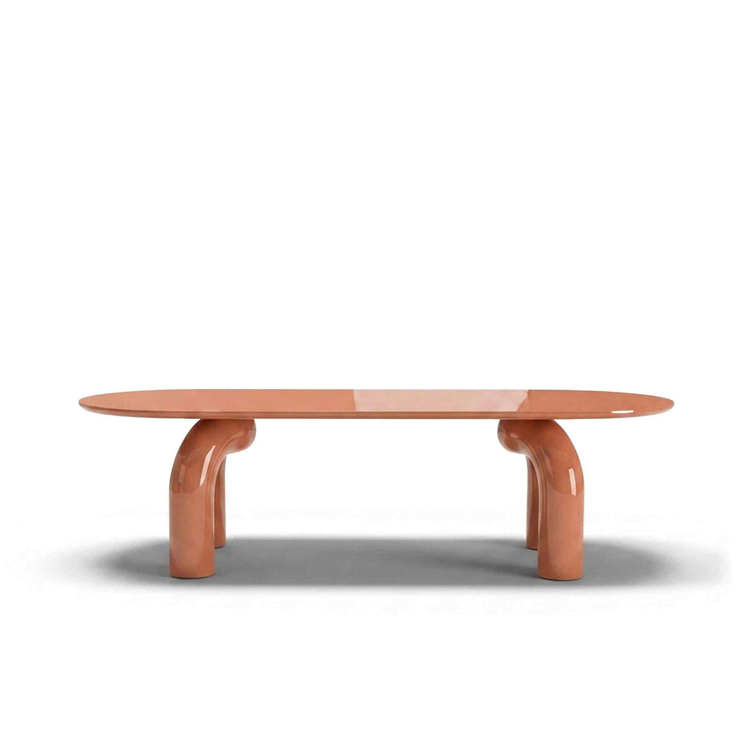 Wood Oval Dining Table ELEPHANTE by Marcantonio for Mogg