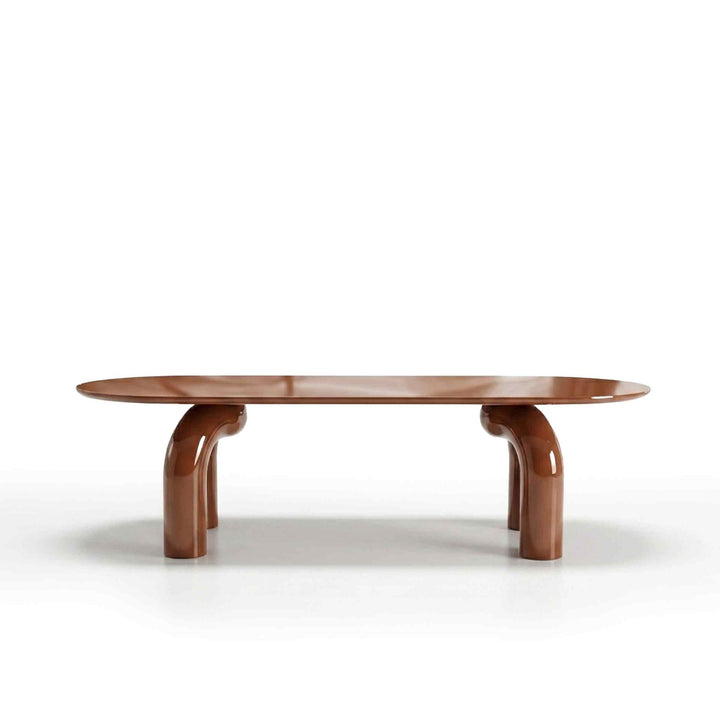 Wood Oval Dining Table ELEPHANTE by Marcantonio for Mogg