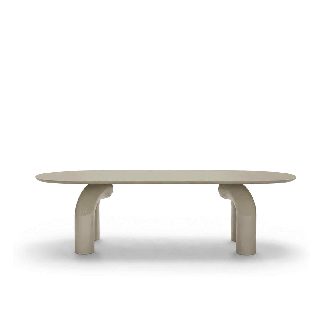 Wood Oval Dining Table ELEPHANTE by Marcantonio for Mogg