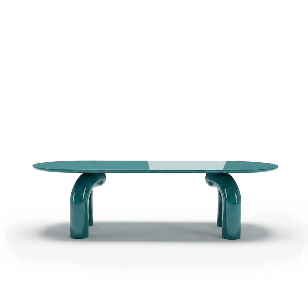Wood Oval Dining Table ELEPHANTE by Marcantonio for Mogg
