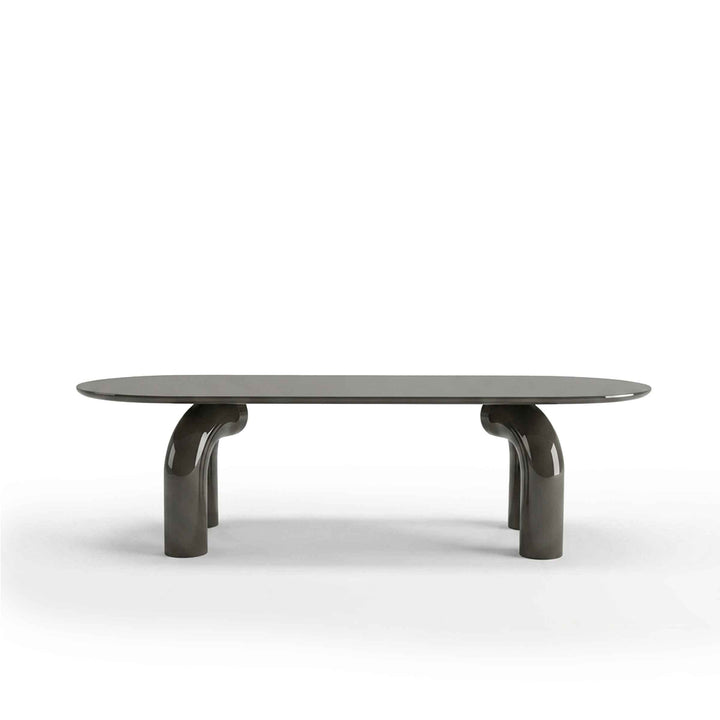 Wood Oval Dining Table ELEPHANTE by Marcantonio for Mogg