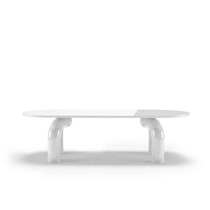Wood Oval Dining Table ELEPHANTE by Marcantonio for Mogg