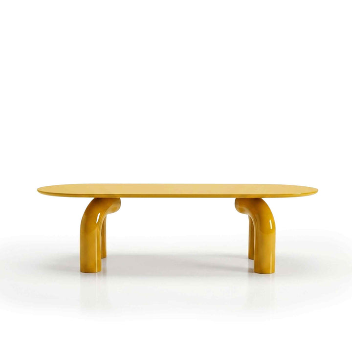 Wood Oval Dining Table ELEPHANTE by Marcantonio for Mogg