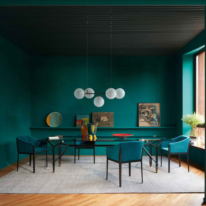 Glass and Metal Dining Table OLIMPINO, designed by Ico Parisi for Cassina