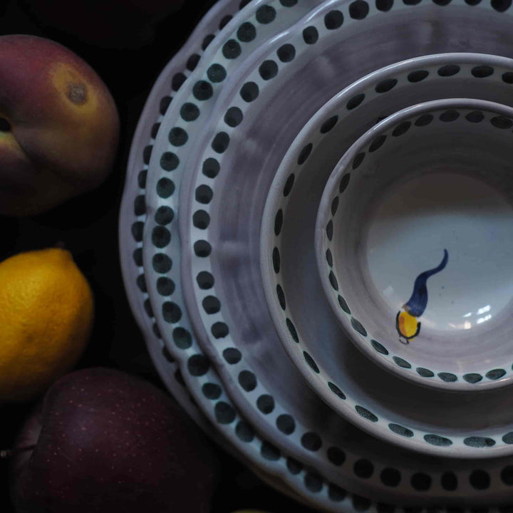 Ceramic Dinner Plate VIETRI - FORTUNA by Germana Scapellato for Wtfb