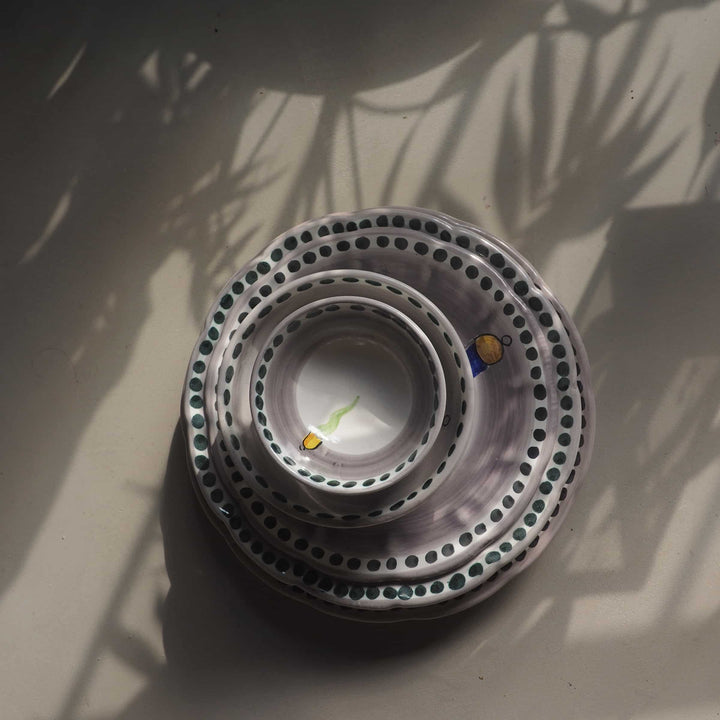Ceramic Dinner Plate VIETRI - FORTUNA by Germana Scapellato for Wtfb