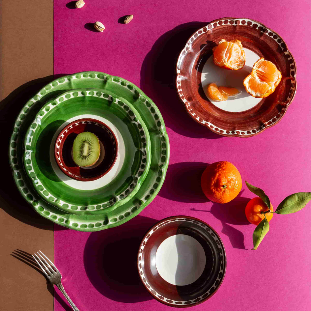 Assiette à fruits en céramique VIETRI - I COLORATI par Germana Scapellato pour Wtfb