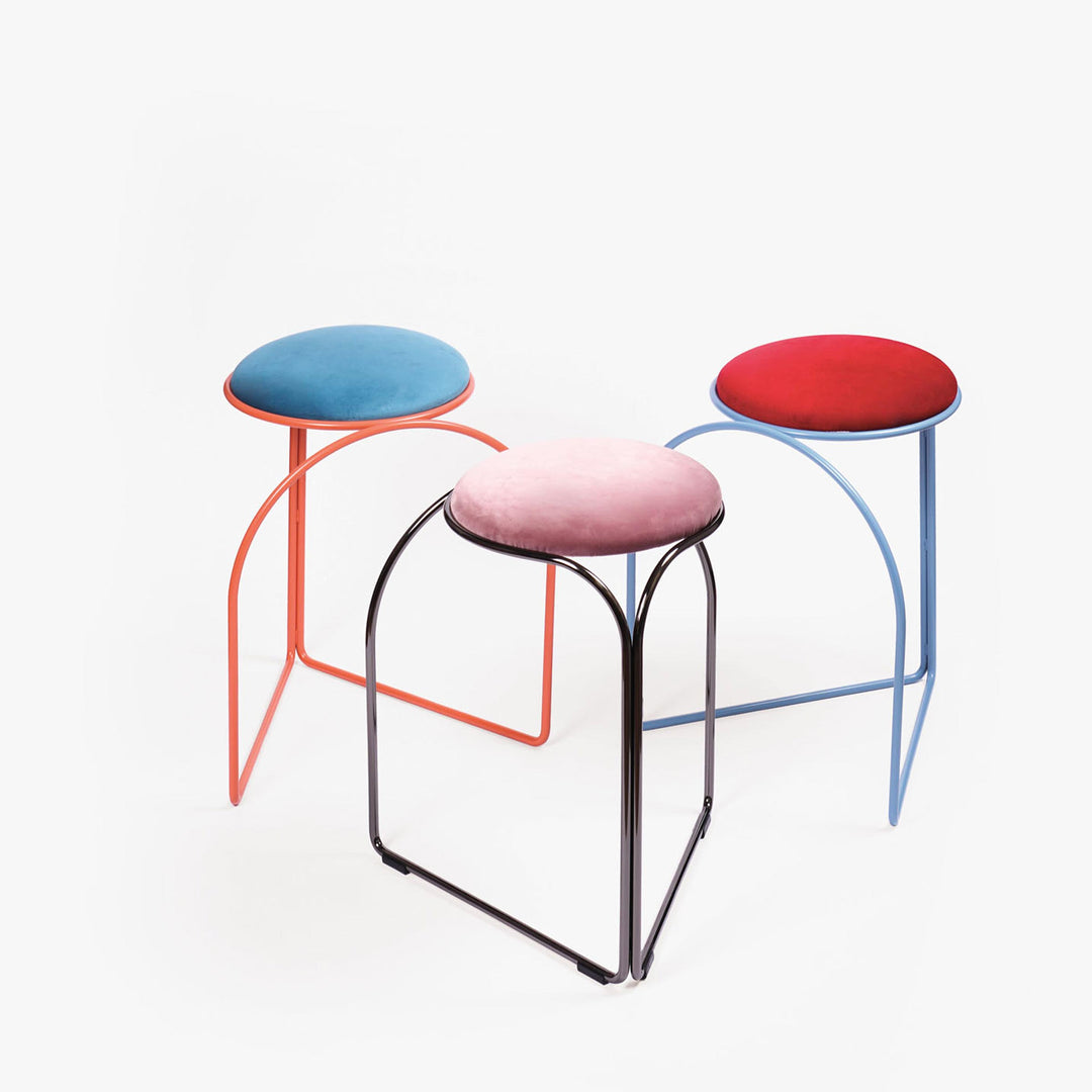 Upholstered Low Stool FLOW LOW by Enrico Girotti for LapiegaWD 4