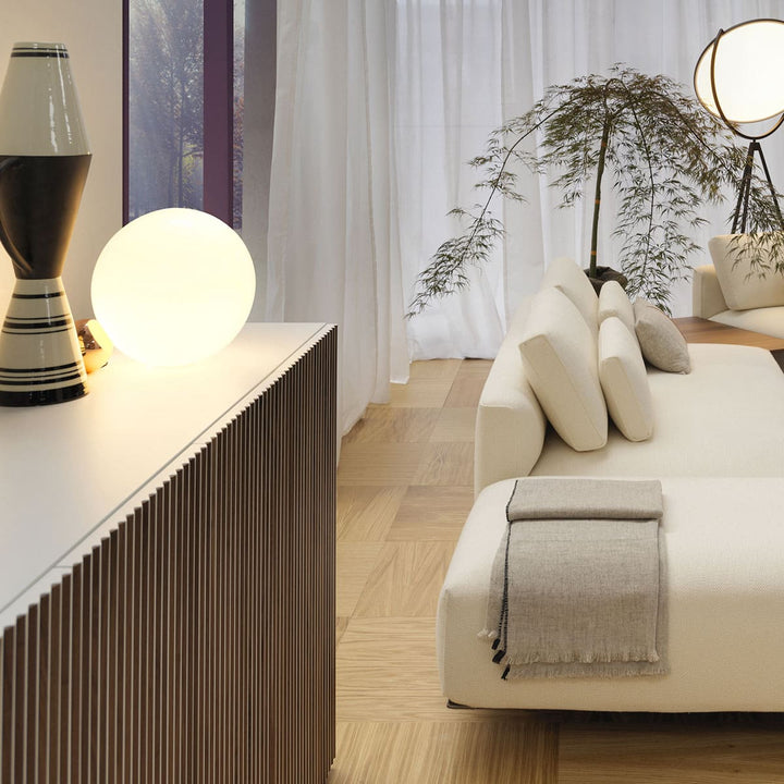 Matt Lacquered and Oak Wood Sideboard LEON DECOR H 98 by Sth for Horm 2