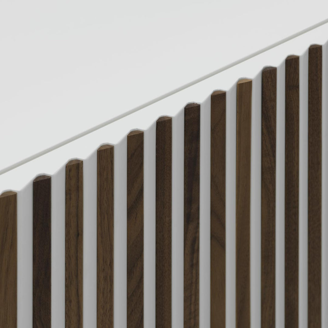 Matt Lacquered and Walnut Wood Sideboard LEON DECOR H 98 by Sth for Horm 5