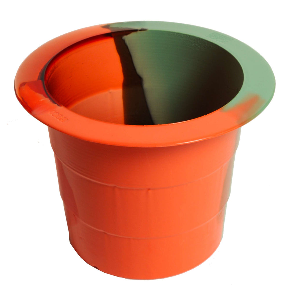 Resin Vase BABEL ICE BUCKET Clear Pink, Matt Dark Salmon and Mint by Gaetano Pesce for Fish Design 2