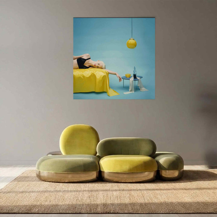 Keturių vietų aksominė sofa BELMER, sukurta Matteo Cibic
