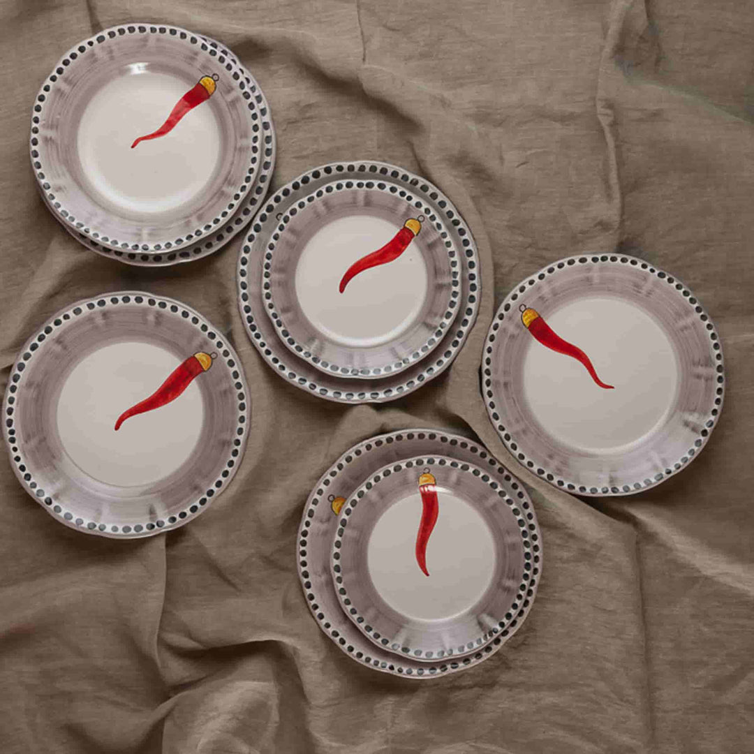 Ceramic Dinner Plate VIETRI - FORTUNA by Germana Scapellato for Wtfb
